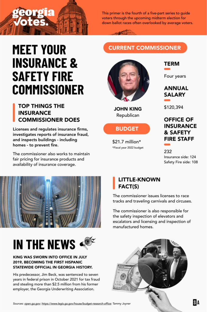 Fact sheet about the Georgia Office of Insurance and Safety Fire Commissioner