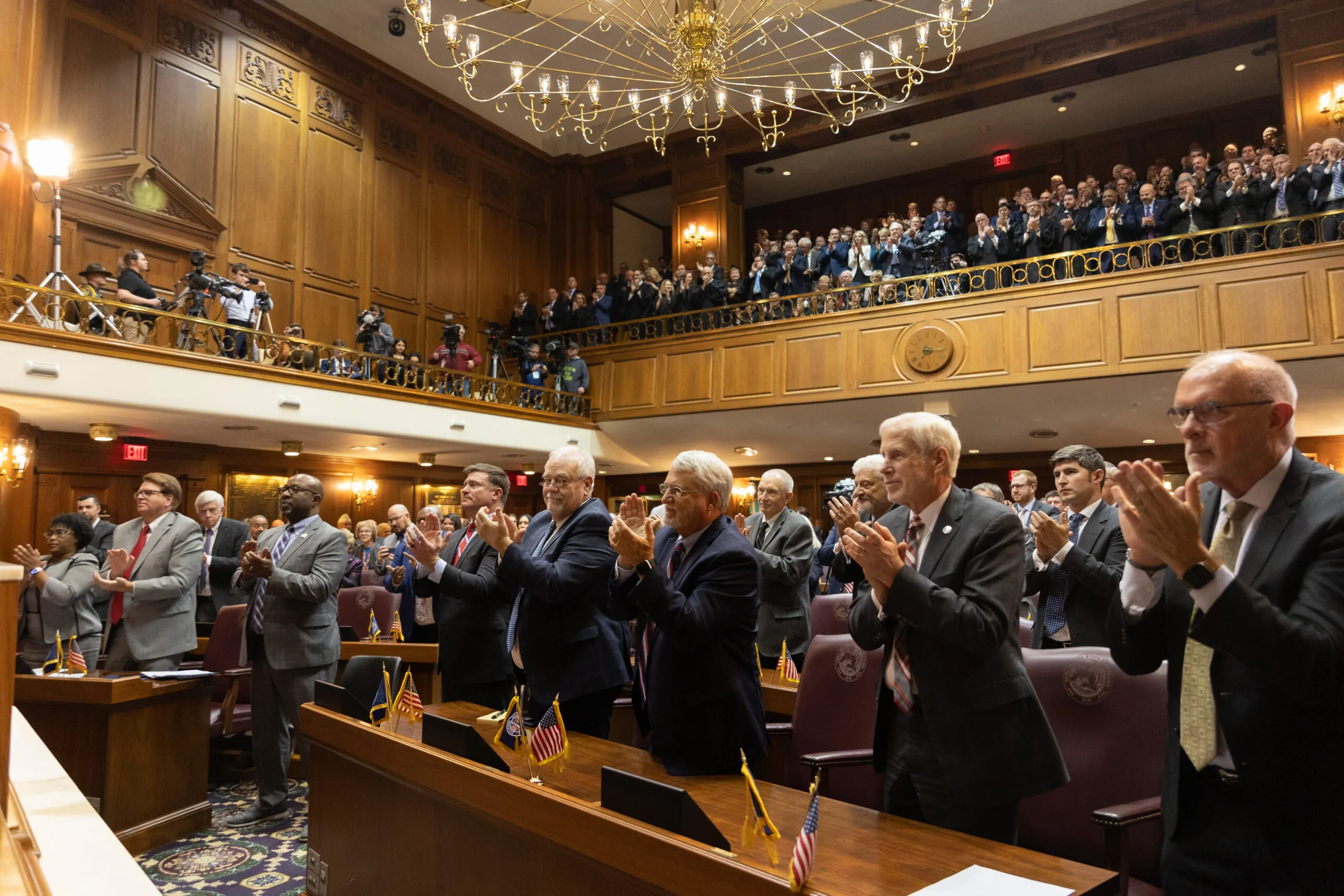 Indiana General Assembly at 2023 State of the State address