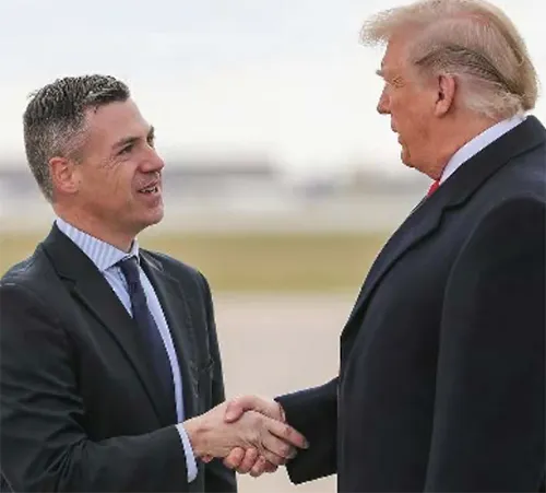 Jim Banks and Donald Trump