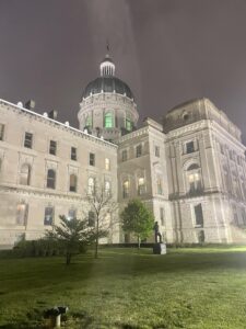 Indiana Statehouse night