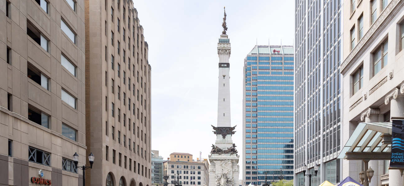Monument Circle. May 14, 2023. Photo by Mark Curry