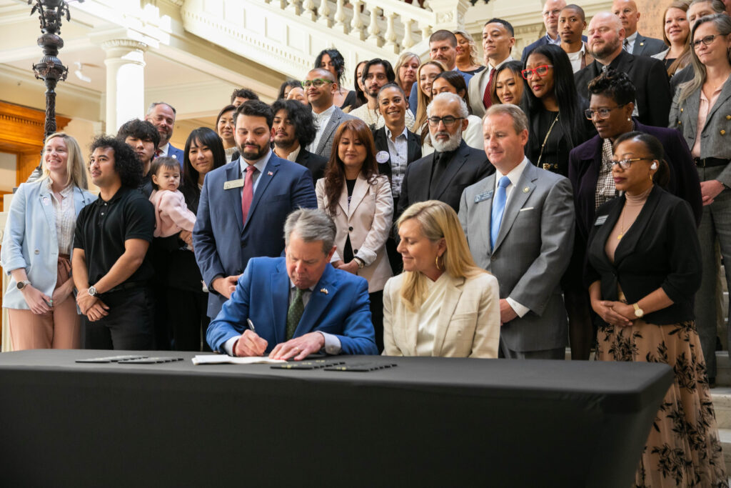 New Georgia 2024 Laws Include Consumer Protections Tax Cuts   Sainz Bill Signing HB 188 6 Kemp Marty 1024x683 