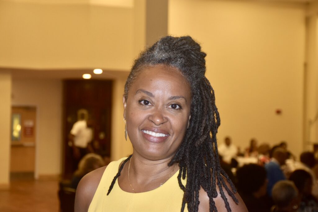 Sen. Nikki Merritt, D-Grayson, said Black legislators and Democrats should use their collective voting power to make sure that any sports betting bills considered in the next legislative session benefit K-12 education. (Credit: Rep. Roger Bruce, D-Atlanta)