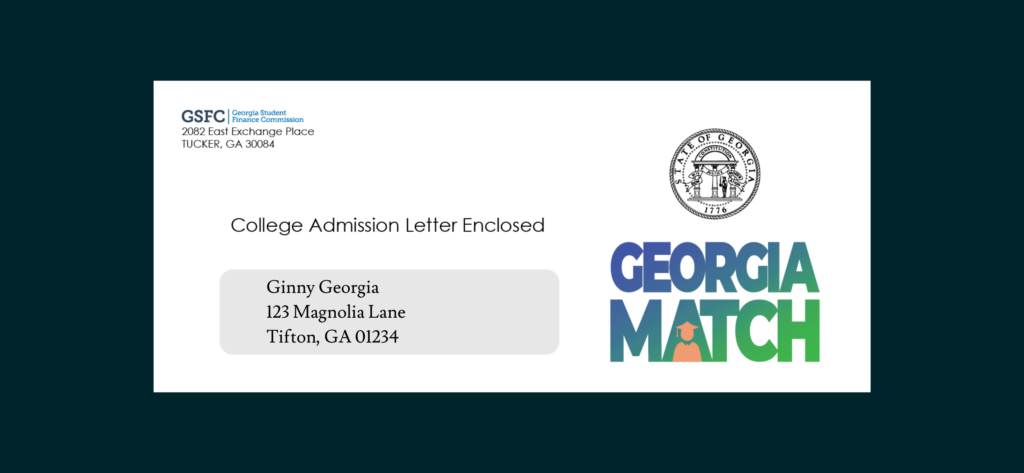 Georgia MATCH envelope