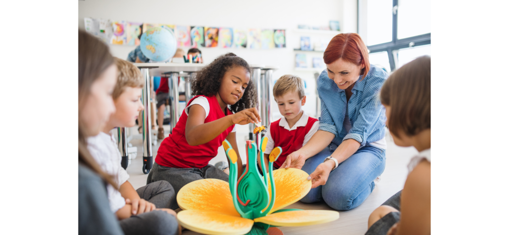 Pre-K programs feature hands-on learning activities.