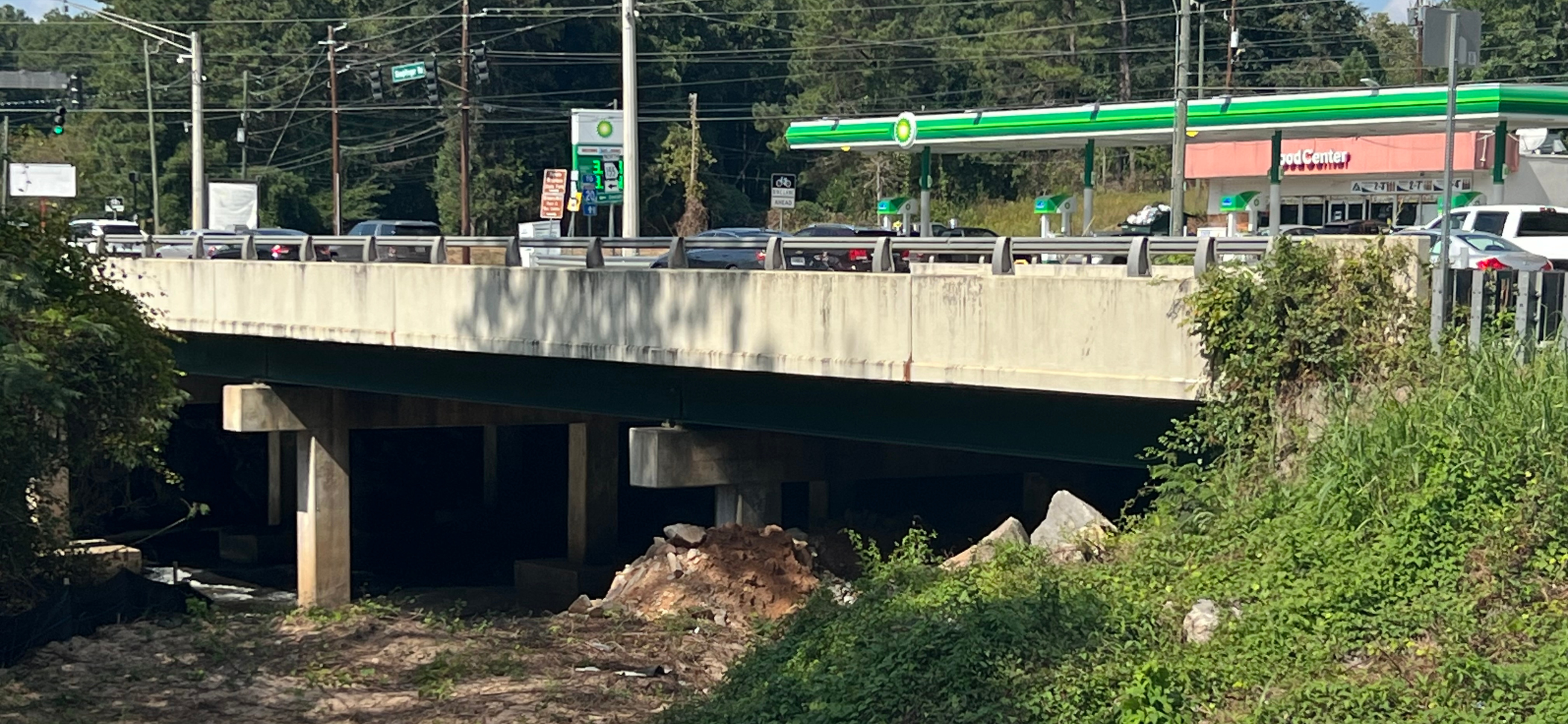 The bridge on Snapfinger Road in DeKalb county crosses over Snapfinger Creek. A national report said it is one of Georgia’s most traveled bridges, and one of its most structurally deficient bridges. It was built in 1954.