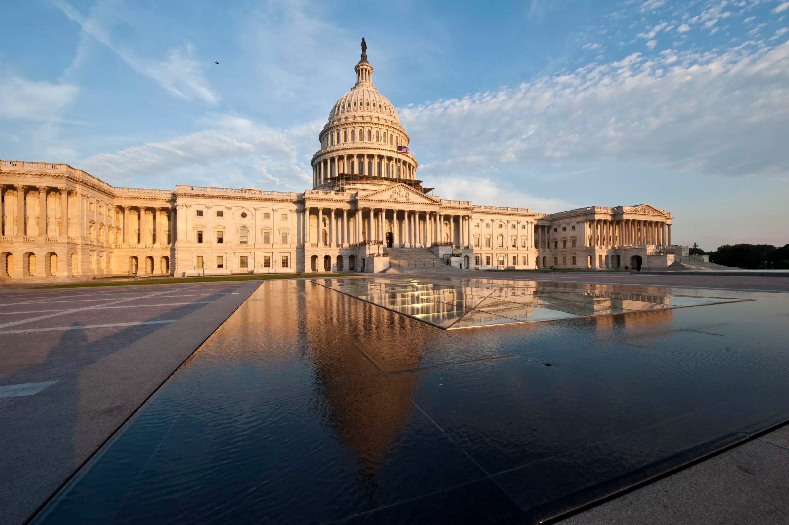 Exterior view of the U.S. Capitol Building.