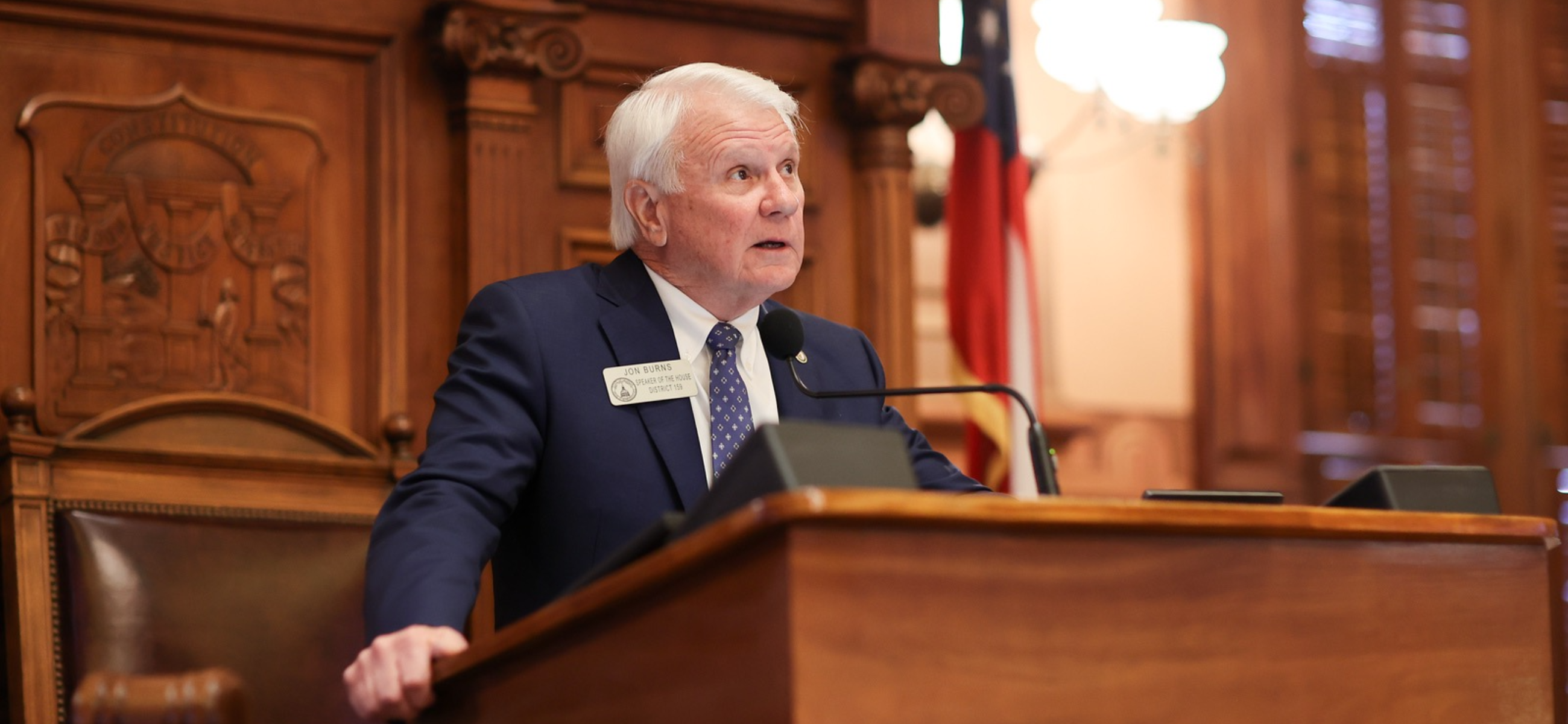 Speaker Jon Burns presides over the House on day 6 of the special session. (Credit: Georgia House of Representatives)