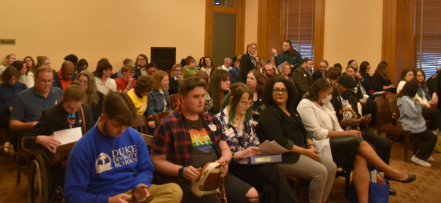 Supporters and opponents of House Bill 2791 pack a committee room for the hearing on Feb. 29, 2024.