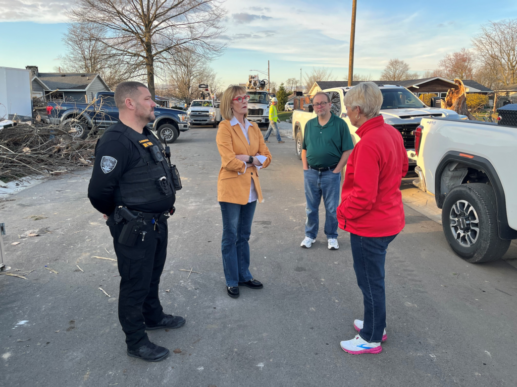 Crouch tours Madison & Winchester Friday to visit with residents & thank emergency personnel for their heroic efforts in assisting those displaced and affected by Thursday’s tornadoes