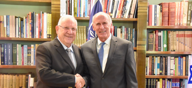 Coats with Israeli President Reuven Rivlin