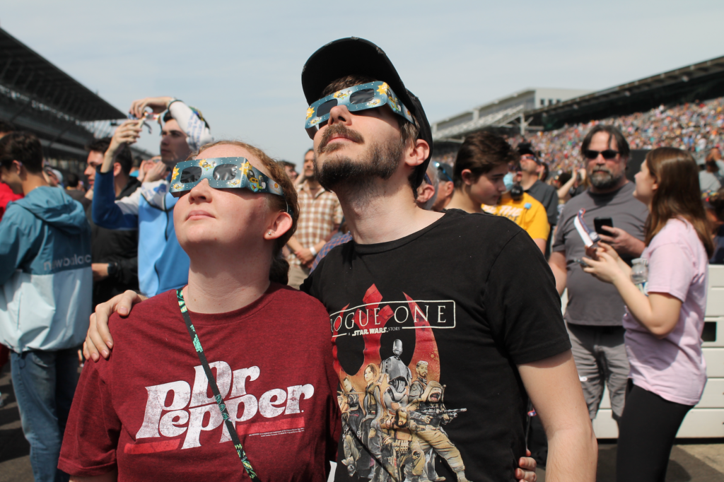 Solar eclipse 2024 Indianapolis Motor Speedway hosts massive crowd