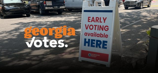 early voting sign