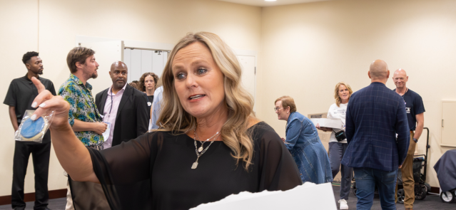 Jennifer McCormick at the 2024 Indiana Democratic State Convention. (Credit: Mark Curry)