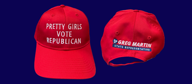 GOP lawmaker’s ‘Pretty Girls Vote Republican’ cap has Democrats seeing red