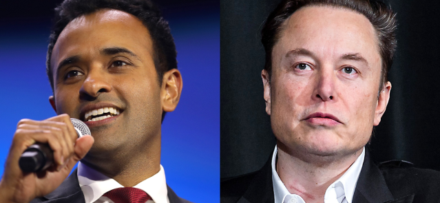 Vivek Ramaswamy and Elon Musk.